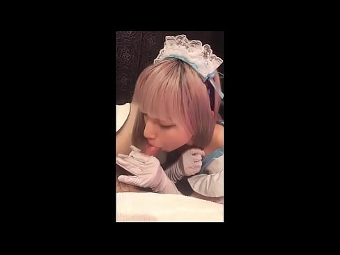 ❤️ יפני איידול [מאיוקה], תחפושת עוזרת צרפתית, חלק 1, מציצה וטלטלה עם קרם ❤️❌ סלאוטים אצלנו ️❤